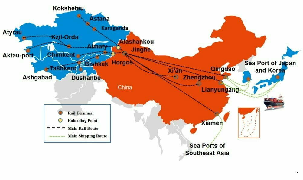 Shipping from China to Uzbekistan