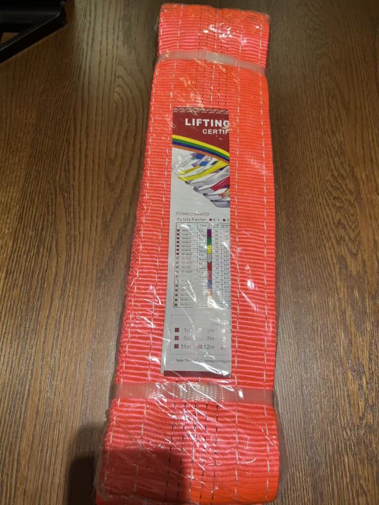 Tire lifting webbing sling